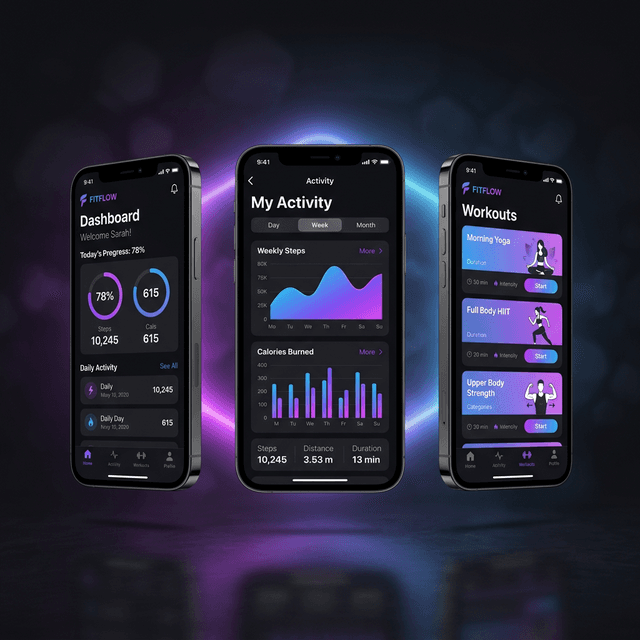 Pulse Fitness — App Design / UI